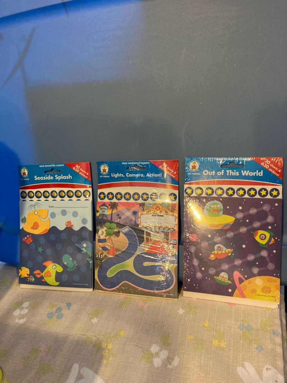 Mini Incentive Sticker Charts with Stickers - 3 Packs New for Behavior Rewards